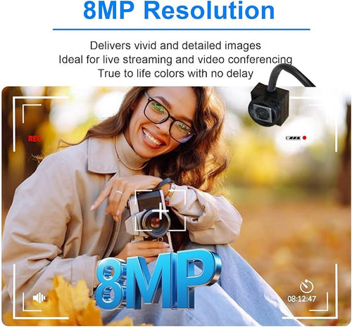 1080P HD Webcam8MP Auto Focus USB HD Web CameraPlug &amp Play USB Webcam Built in Mic for Laptop Desktop PC
