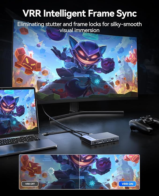 ORICO IS6 4K Portable HDMI Capture Card with Dual 4K@60Hz Inputs – Compatible with PS5 Xbox Switch OBS &amp More for Live Streaming &amp Recording Works on PC Mac Laptop iPad