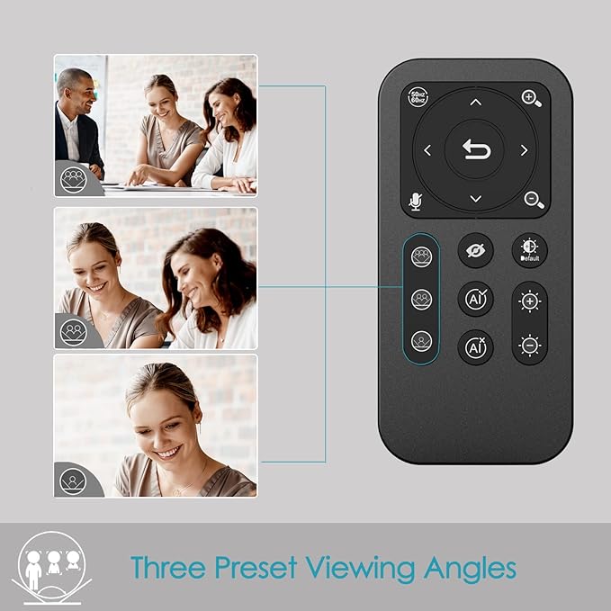 Angetube 4K AI Webcam: AI-Tracking Web Camera Dual AI Noise-Cancelling Microphones - HDR-Enabled USB 3.0 Remote Control Sony_Sensor Adjutable Field of View Work with Teams Zoom Webex