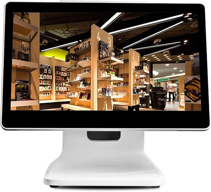 15.6 Inch Touch Screen PC POS Systems for Small Business All in One Smart Touch Screen Cash Register POS System (EnglishSystem)
