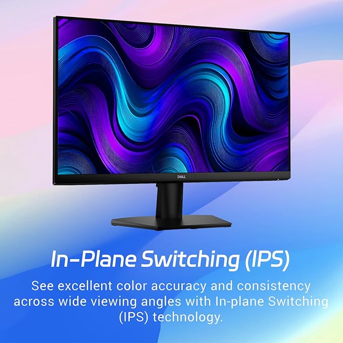 Dell 24 inch Monitor FHD (1920 x 1080) IPS Display 144Hz Refresh Rate AMD FreeSync 1ms MPRT Anti-Glare Screen for Home Office &amp Gaming 2 X HDMI 1.4 Ultra-Thin Bezel VESA Tilt Adjustable