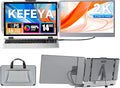 KEFEYA Laptop Screen Extender 2K 2160x1440 QHD Laptop Monitor Extender Dual Screen 14” Portable Monitor for Laptops 13-17 with USB-C/HDMI Port Plug n Play for Windows/Mac/Android/Switch/PS5