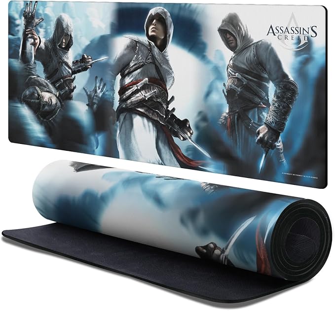 Head Case Designs Officially Licensed Assassin's Creed Altaïr Key Art 37.4 x 15.75 x 0.16 inches (900 x 400 mm) - XL Gaming Office Desk PC Keyboard Mouse Mat Pad