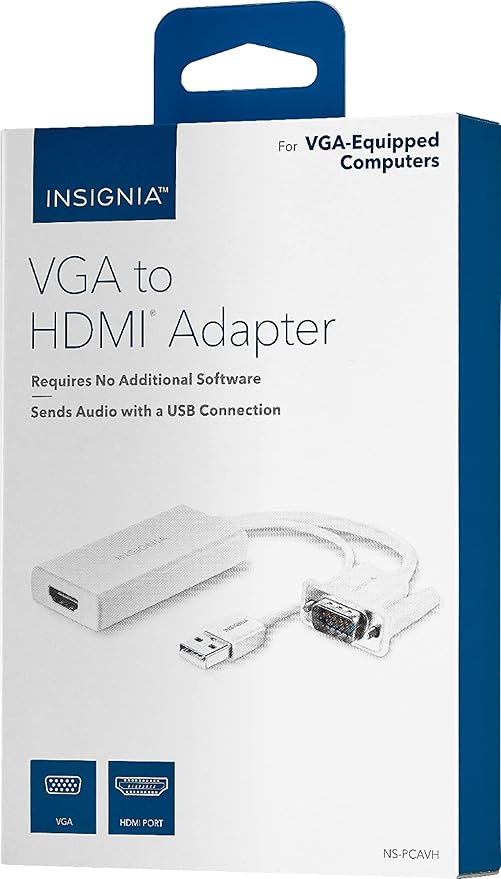 INSIGNIA VGA to HDMI Adapter - Model: NS-PCAVH