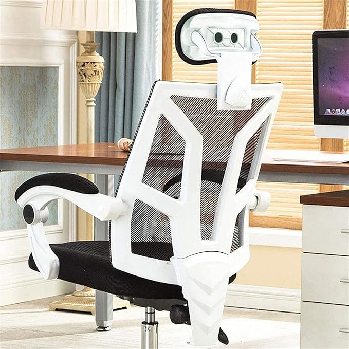 Office Swivel Chair Office Chair Reclining Swivel Chair Gaming Office Chair Computer Desk Chair with Head Pillow Waist Mat (Color:Orange)