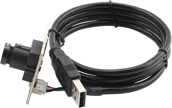 ELP 8mp usb Camera Module 2448p Webcam Board 2.8mm Wide Angle Lens Web Cam Smart Embedded Camera IMX179 4k usb webcam module8megapixel HD Industrial Laptop USB Camera for Windows/Linux/Android/mas Os
