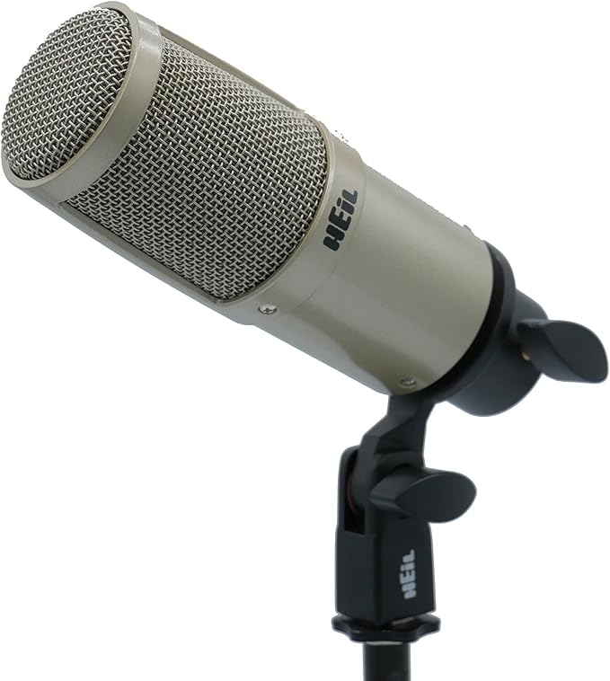 Heil PR 30 Dynamic XLR-Microphone for Video Podcast Live Sound Instrumentals Recording and Broadcast Wide Frequency Response Smooth Sound Superior Rear Noise Rejection - Champagne