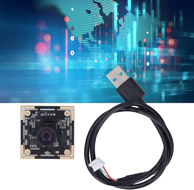 3 Pcs 1MP USB Camera Module USB 2.0 30 FPS Web Camera Module 100 Degree with Distortion Panorama OV9732 Computer Web Camera Board for Computer Laptop Plug and Play