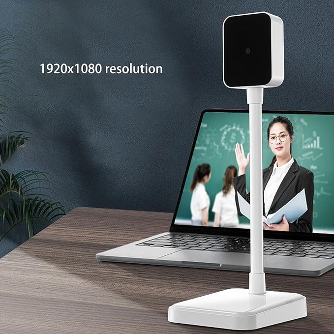 Fabater 1080p HD Computer Camera with Microphone Laptop USB PC Webcam 30fps Adjustable Angle Plug and Play for Win7 8 10 OS X