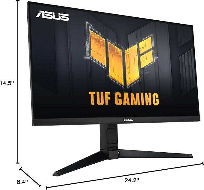 ASUS TUF Gaming 27” 1080P Monitor (VG279QL3A) - Full HD 180Hz 1ms Fast IPS Extreme Low Motion Blur FreeSync Premium G-SYNC Compatible Speakers DisplayPort Height Adjustable 3 Year Warranty