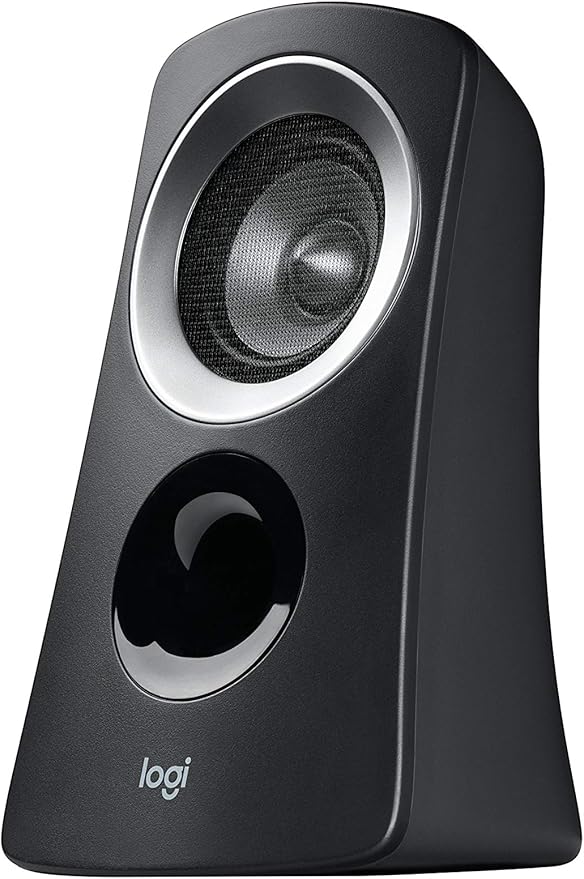Logitech Z313 2.1 Multimedia Speaker System with Subwoofer Full Range Audio 50 Watts Peak Power Strong Bass 3.5mm Audio Inputs PC/PS4/Xbox/TV/Smartphone/Tablet/Music Player - Black