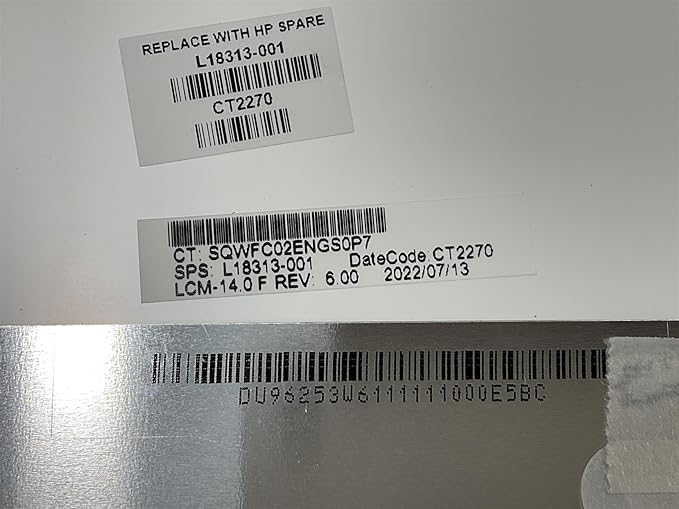 for HP EliteBook 840 G5 L18313-001 FHD Touch Screen Display 220 Nits 14 Inch 934245-115 14 Touchscreen Touchdisplay N140HCA-EAC Rev. C4 L44037-J92