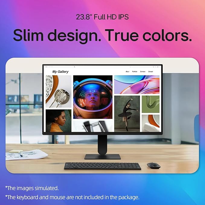 LG 24 FHD IPS Monitor 1920x1080 120Hz 1ms MBR AMD FreeSync Premium HDR10 99% sRGB HDMI VGA Tilt Adjustable Stand 3-Side Borderless Design for Home Office and Gaming