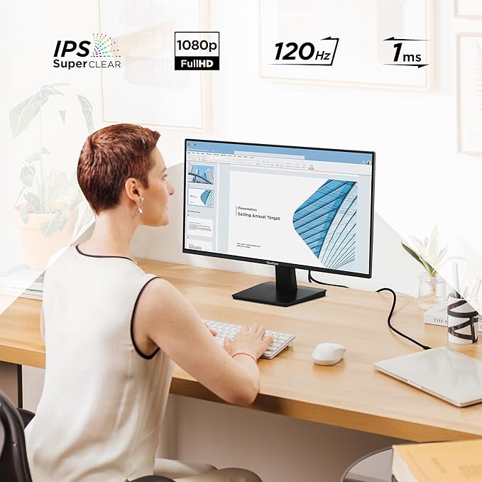 ViewSonic VA2748-MH 27 Inch Full HD 1080p IPS Monitor with 120Hz Variable Refresh Rate Eye Care HDMI and VGA Inputs for Home and Office (Renewed)