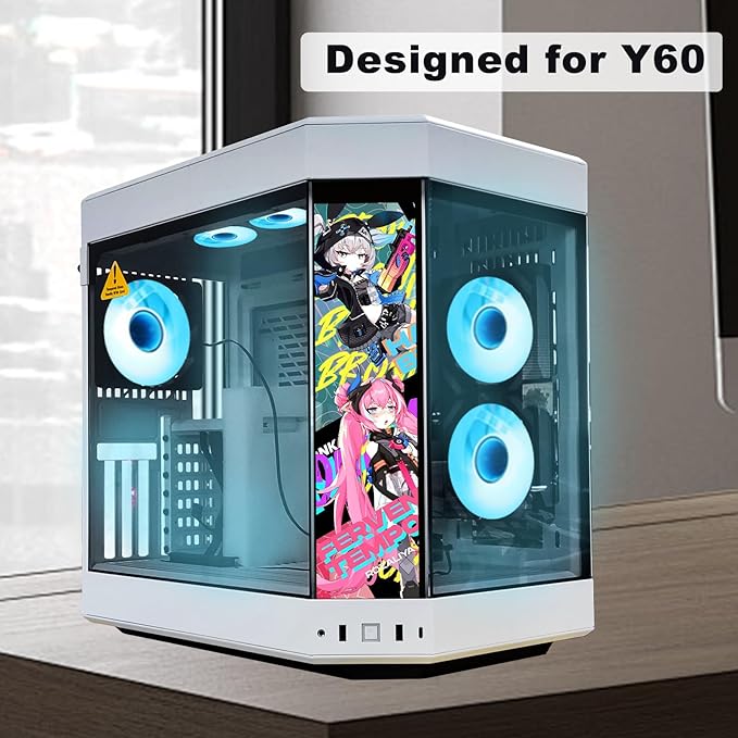 GeeekPi 12.6 Inch IPS LCD Touch Screen Monitor FHD 1920x515 Display Fit for Hyte Y60 PC Case CPU GPU Secondary Monitor Panel Built-in Dual Speakers Plug &amp Playwith up to 10-Points of Multi-Tou