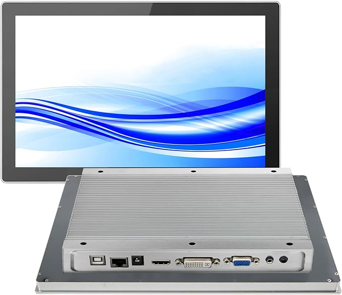 GreenTouch 10.1 Inch Industrial Embedded Interactive Touchscreen Monitor Capacitive Multi-Touch Screen Display with Front IP65 Water-Proof - 1280 x 800 Resolution