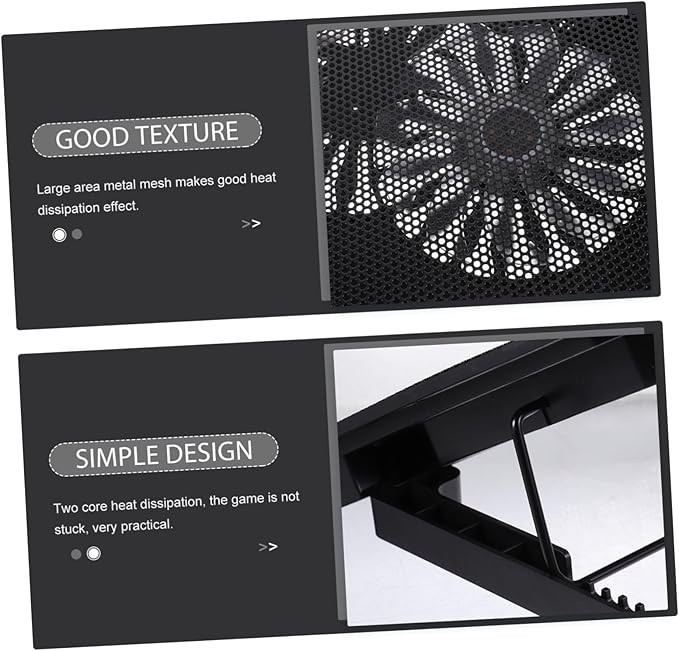 DOITOOL Laptop Radiator Stand Ultra-Quiet Fans Cooling Pad for Laptops Material Notebook Computer Cooler