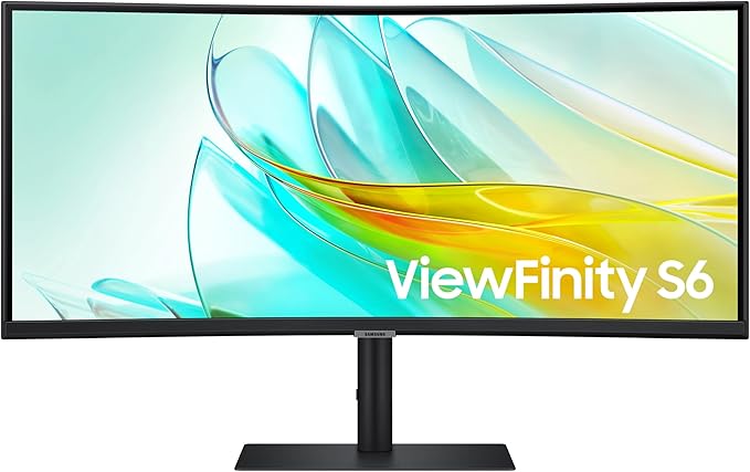Samsung 34” ViewFinity S65UC Ultra-WQHD 100Hz AMD FreeSync™ HDR10 KVM Switch Built in Speakers with USB-C Curved Monitor LS34C654UANXGO 2025