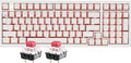 Hexgears X4 Wired Mechanical Keyboard with Number Pad USB-C Hot Swappable Custom Keyboard Pre-lubed Linear Switches White LED Backlit Computer Gaming Keyboards for PC/Tablet