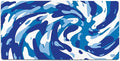GutzyAiden Swirl Extended Extra Large Mouse Pad | Gaming Setup | Hybrid Polyester Fabric Top | Non-Slip Natural Rubber Base | 5mm Thick | Aqua Swirl | XXL - 36 x 18 |