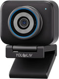 YOLOLIV YoloCam S3 4K Streaming Webcam DSLR-Like Control Cinematic Effects 4X Zoom HDR Uncompressed Video Optimized PD AutoFocus | USB-C for PC &amp Mac