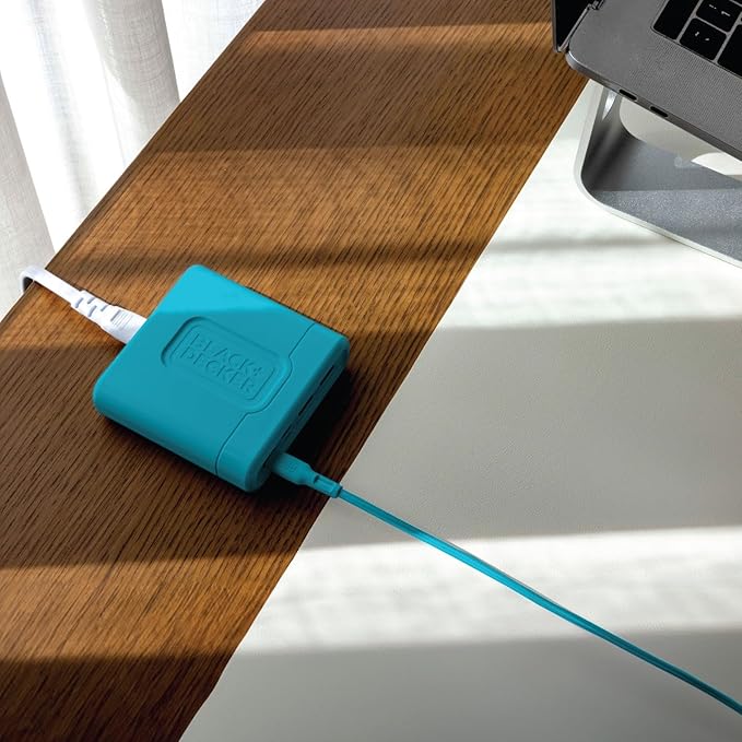 BLACK+DECKER USB C Fast Charger 65W 4 Port Type USB C Charging Station Hub Block TypeC Wall Charger Power Strip Adapter Plug 2 USBC 2 USBA for iPad iPhone 17 16 15 14 Pro Max Pixel Note Galaxy Blue