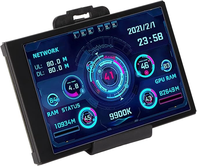 SUNGOOYUE Computer Temp Monitor 3.5in IPS USB Mini Screen AIDA64 PC CPU Data Monitor PC Sensor Panel Display Temperature Monitor