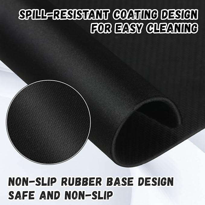 Crtiin 50 Pack Mouse Pad Bulk Computer Mouse Pad Gaming Mousepad for Computers Laptop Christmas Office Appreciation Gifts with Non Slip Rubber Base(7.09 x 8.66 InchBlack)