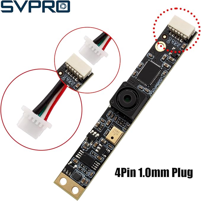 SVPRO 8MP USB Camera Module with Microphone for Computer LaptopFixed Focus UVC Lightburn Camera Micro Embedded Webcam Board for WindowsLinuxAndroidMac OS