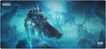 World of Warcraft Lich King Gaming Mousepad Computer Mouse Mat Flat Stitched Edge Non-Slip Rubber Base Gamers &amp Office Use 35 x 16 - Officially Licensed