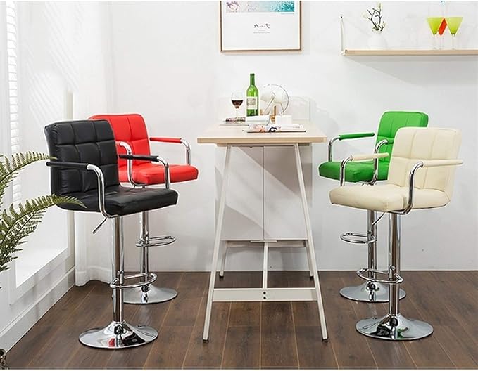 Mlaea Home Office Desk Chair Computer Racing Gaming Chair with Adjustable Height TV Station Lounge Laboratory Chair 44 * 44-54CM(Color:#2)