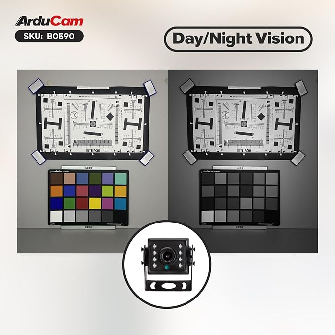 Arducam 2MP Day &amp Night Vision USB Camera Module 1080P Automatic IR-Cut Switching USB 2.0 Webcam with 850nm IR LEDs for Windows Linux Android and Mac OS