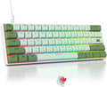 Fogruaden 60 Percent Mechanical Matcha Gaming Keyboard - 60% Red Switch RGB Backlit Wired with MDA PBT Keycaps for Win/Mac PC Laptop