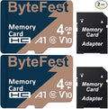 TF Card 4GB 2Pack Class 10 with for MP3/MP4 E-Reader Media Player GPS Dash Cam Phone &amp Tablet