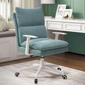 Office Chair Gaming Chair Computer Chair Ergonomic Computer Chair with Thick Padding BackrestExecutive Home Office ChairBig and Tall Upholstered Desk Chair Armrest Height Adjustable S