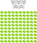 100PCS USB-A Port Blockers with 5 Keys-Removable Type-A Data Protection - Dust &amp Moisture Resistant Shield for Laptops PCs Gaming Devices &amp Tamper Protection (Green)