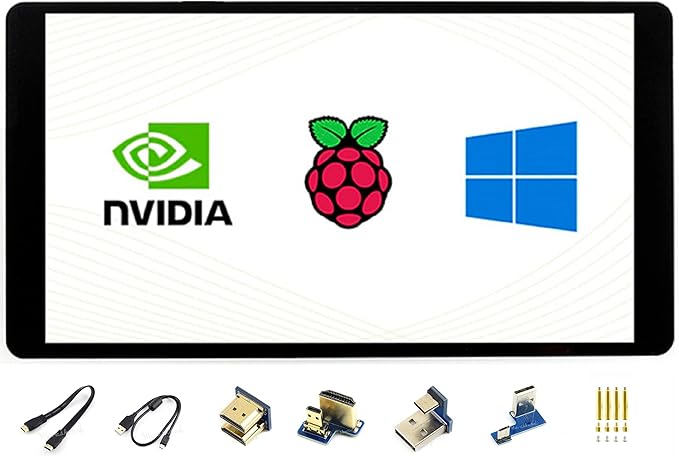 waveshare 5.5inch HDMI AMOLED Display 1080x1920 Resolution Capacitive Touch Screen with Toughened Glass Cover 6H Hardness for Raspberry Pi 4B/3B+/3B/2B/Zero/Zero W and Jetson NanoPCMulti Systems