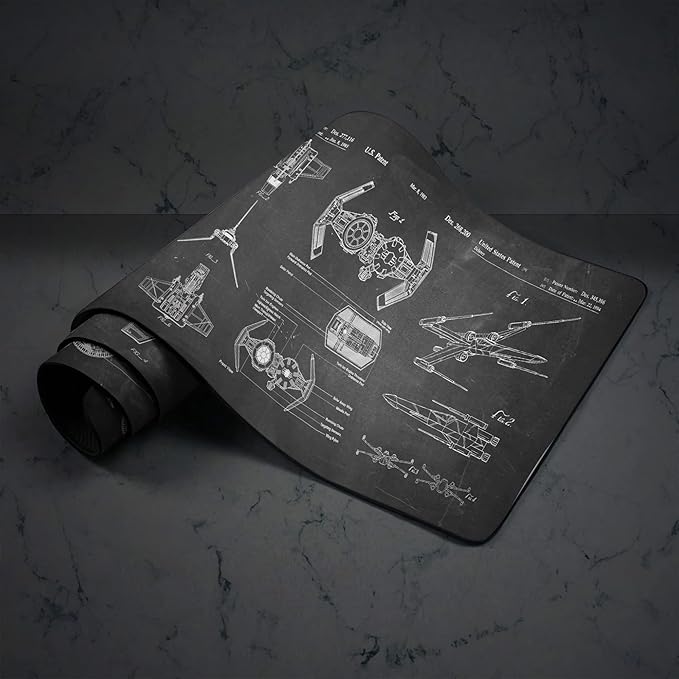 Spaceship Space Mouse mat Sci-fi Control Console Display Desk Mat Large Mouse pad for Desk Gamer Mouse pad Laptop Pad Mat Gaming Accessories Computer Accessories Gaming Room Decor SciFi Gift