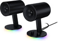 Razer Nommo Chroma - Computer Speakers Rear Bass Ports for Full Range Gaming &amp Sound Immersion - Custom Woven Glass Fiber 3in Drivers (Renewed)