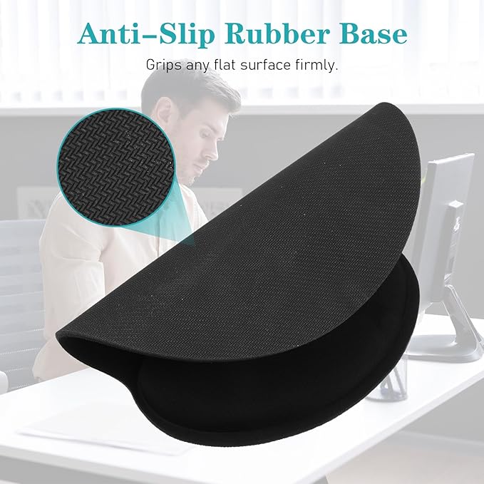 8 Pcs Ergonomic Mouse Pad and Keyboard with Wrist Support Set Soft Smooth Gel Rest Comfortable Memory Foam for Easy Typing Gaming Computer Laptop Office Home