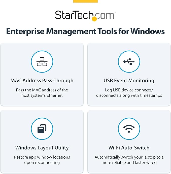 StarTech.com USB-C Docking Station (10-in-1 USB4) Up to 100W Charging for Laptop 40Gbps Data Transfer 2.5Gb Ethernet Single 8K Dual 4K Display 6X USB (Not MacOS Compatible)