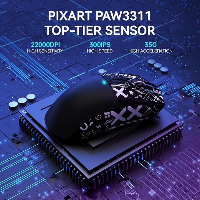ATTACK SHARK X11 &amp X68 PRO HE Wireless Gaming ComboRapid Trigger Hall Effect Magnetic Switch 8K KeyboardUltra-Light 22K DPI PAW3311 Optical Sensor MouseRGB Backlit Tri-Mode with Coiled Cable-Gr