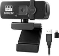 4K Webcam for PC Ultra HD Web Camera with Microphone PDAF AutofocusPrivacy CoverUSB A &amp USB C Adapter Plug &amp PlayIdeal for Business Meetings&ampLive Streaming