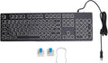 Vikye RGB Backlit Gaming Keyboard 104 Keys Blue Switch Mechanical Keyboard with Multimedia Shortcut Keys Ergonomic Design for 7 8 10 for OS X PC Laptop (Black)