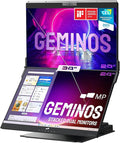 Mobile Pixels Geminos (2 x 24 inch) IPS Dual Stacked Computer Monitors with 65W USB-C Charging 1080P Webcam&ampSpeakers All-Inclusive Workstation PC Monitor USB-A/USB-C/HDMI Ergo Design(2 Monitor