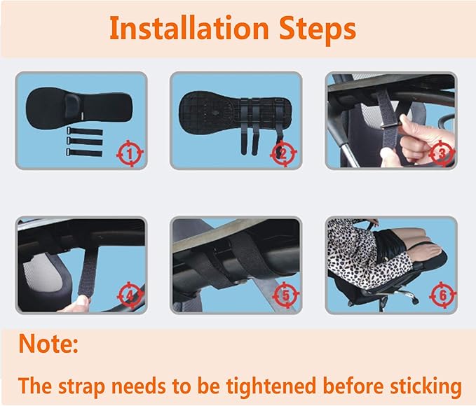 Armrest Mouse pad with arm Wrist Rest Support Adjustable Ergonomic Computer Mouse mat for Chair Home&ampOffice Chair Extender Attachable Black White