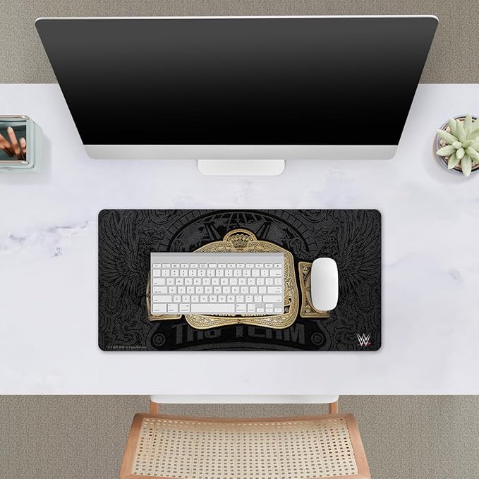 Head Case Designs Officially Licensed WWE Tag Team Wrestling Championship Title Belts 23.62 x 11.81 x 0.12 inches (600 x 300 mm) - L Gaming Office Desk PC Keyboard Mouse Mat Pad