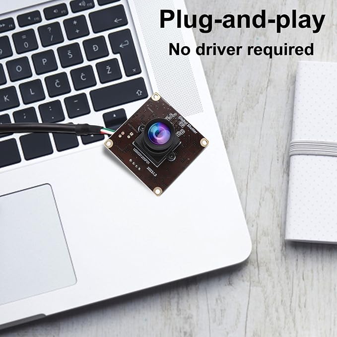 MMlove 1200P 90fps Global Shutter USB Camera Module High Speed Webcam 68° Viewing Angle 2MP lightburn Camera PC Webcam Board for VR Face Recognition StreamingPC/Laptop/Raspberry Pi