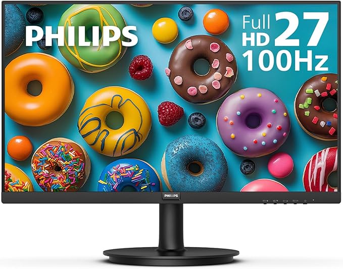 Philips 271V8LB 27 Framless Full HD (1920 x 1080) 100Hz Monitor VESA HDMI x 1 VGA Port x1 Eye Care 4 Year Advance Replacement Warranty