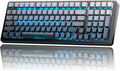 x Aula F99 99% Mechanical Gaming Keyboard – Wireless Bluetooth 2.4Ghz RF USB-C Wired Keyboard with RGB Backlit Hot-Swappable Pre-lubed Linear Switches PBT Keycaps Numpad Volume Knob